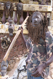 man wearing mask