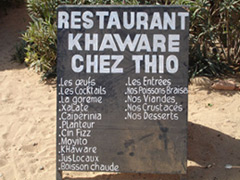Restaurant sign